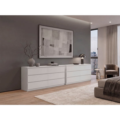 Ocala Set of 2 Nightstands: Modern Bed Set with Storage Drawer & Shelf, Wenge