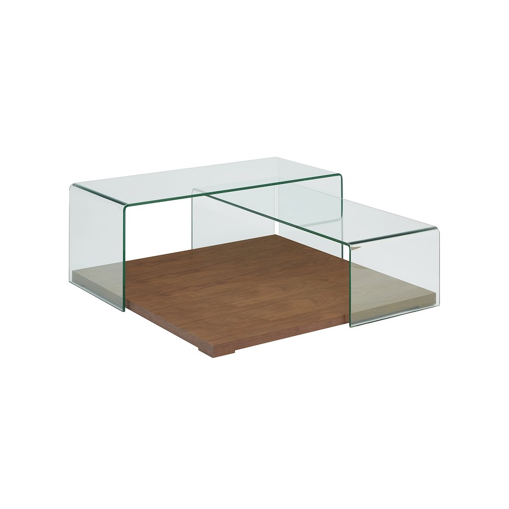 Kinetic Coffee Table In Walnut Veneer