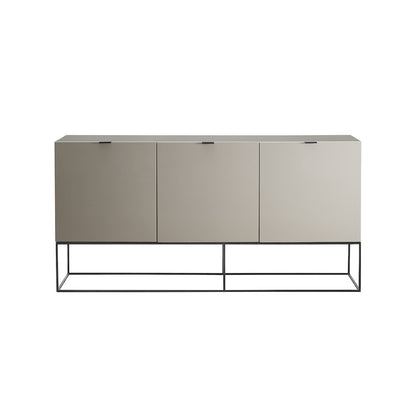 Vizzione Buffet In Taupe High Gloss With Storage