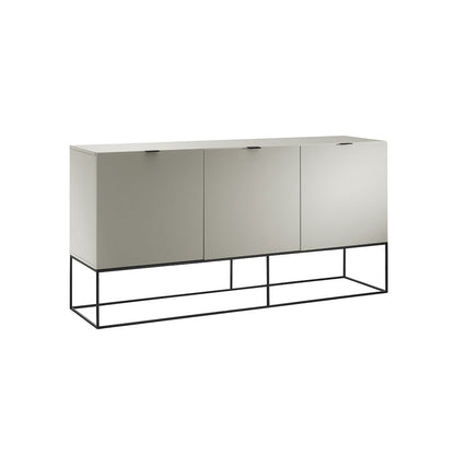 Vizzione Buffet In Taupe High Gloss With Storage