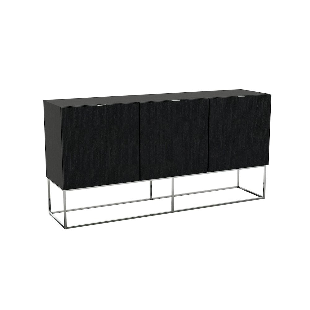Vizzione Buffet In Gray Oak Veneer With Storage