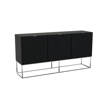 Vizzione Buffet In Gray Oak Veneer With Storage