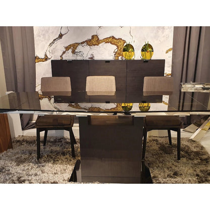 Vizzione Buffet In Gray Oak Veneer With Storage