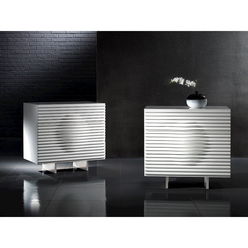Moon Dresser In White High Gloss