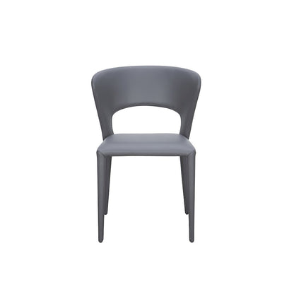 Layla Set Of 2 Dining Chair In Gray Pu-Leather