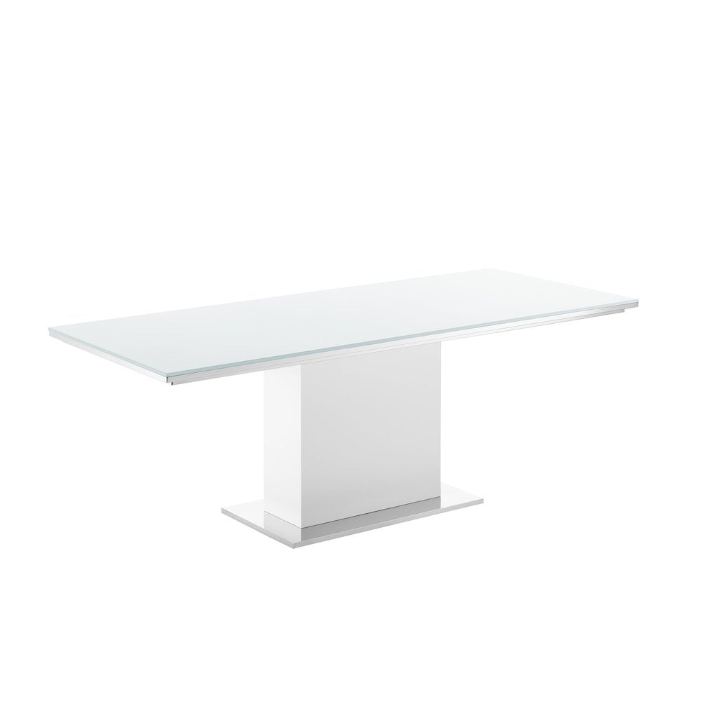Bianca Dining Table With White Base And White Top