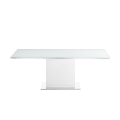 Bianca Dining Table With White Base And White Top