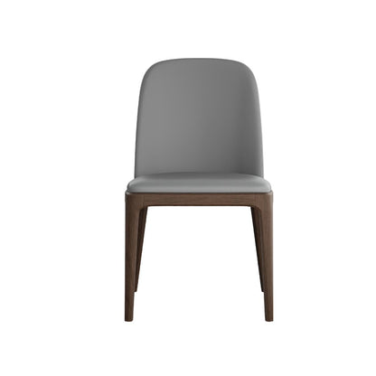 Eric Set Of 2 Dining Chair In Gray Pu-Leather