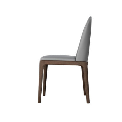 Eric Set Of 2 Dining Chair In Gray Pu-Leather