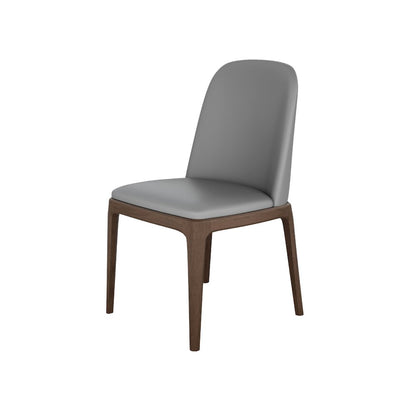 Eric Set Of 2 Dining Chair In Gray Pu-Leather