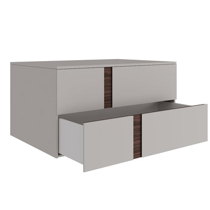 Renzo Right Nightstand In Taupe Matte