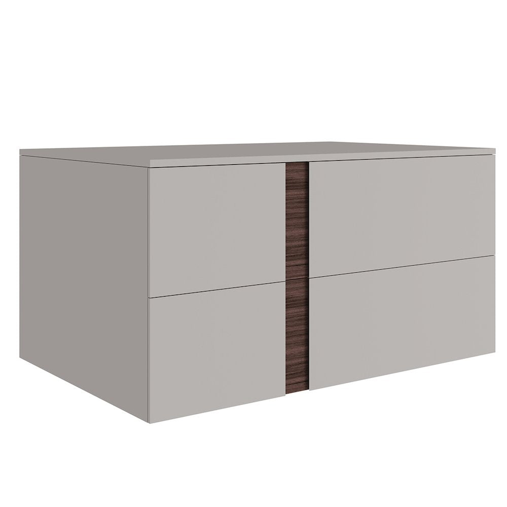 Renzo Right Nightstand In Taupe Matte