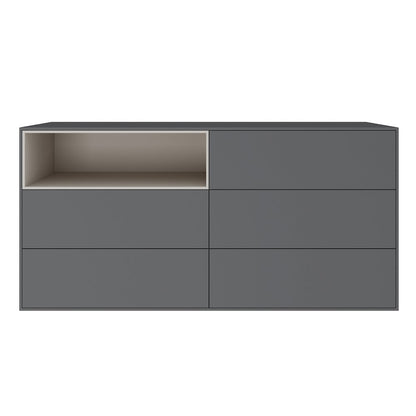 Santino Dresser In Dark Gray Matte