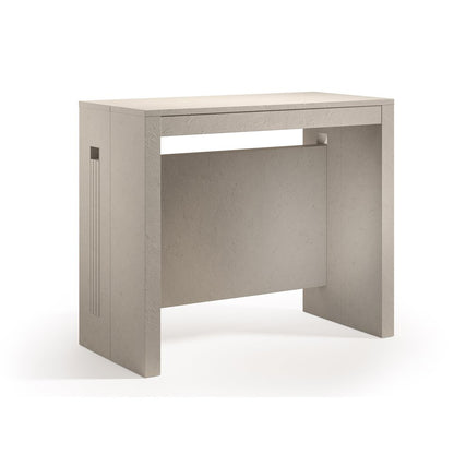 Erika Extendable Console Table In Beige Textured Melamine