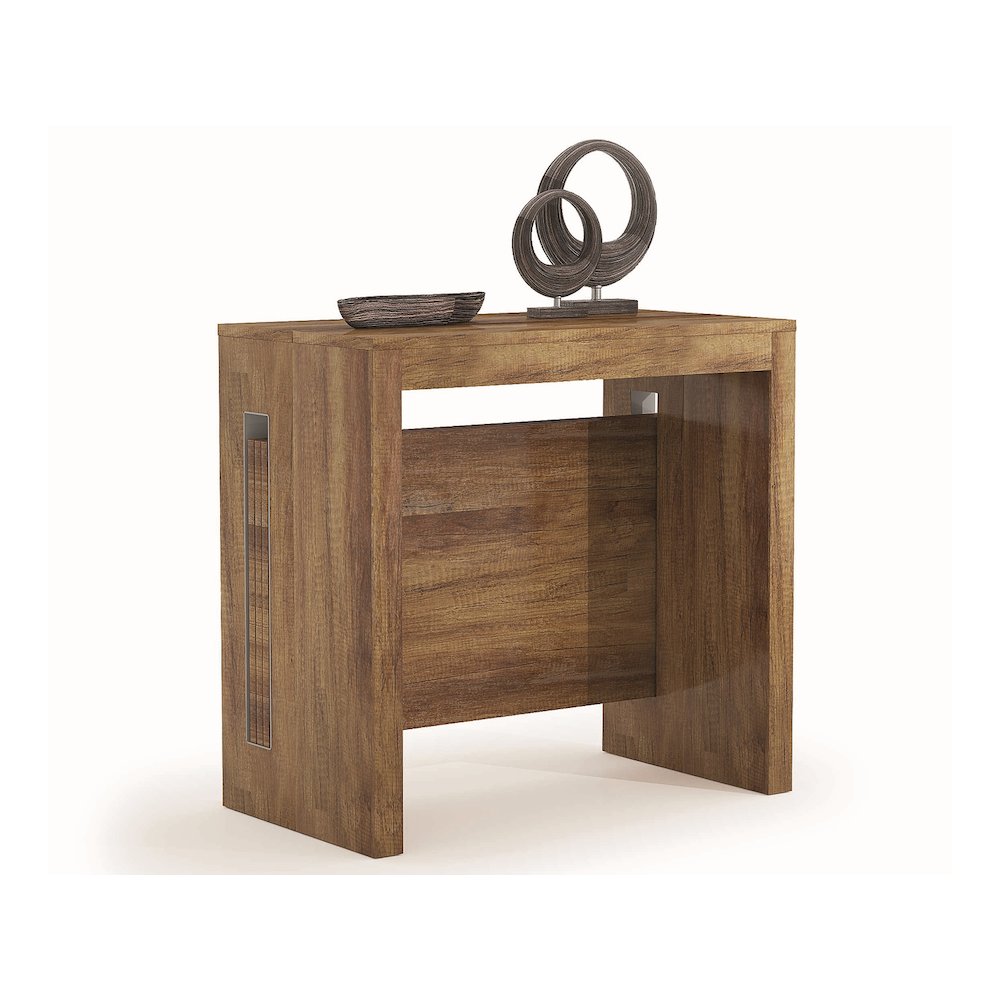 Erika Extendable Console Table In Walnut Veneer