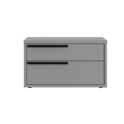 Carter Left Nightstand In Gray Matte