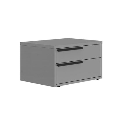 Carter Left Nightstand In Gray Matte