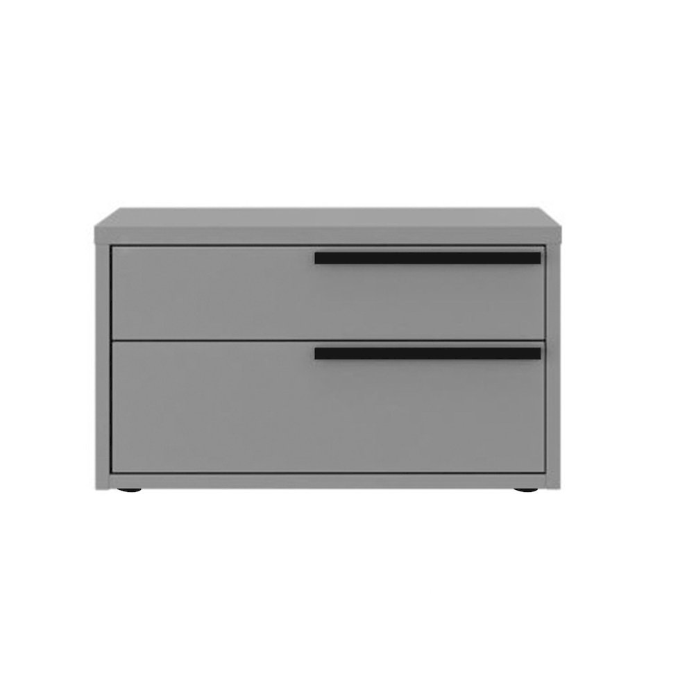 Carter Right Nightstand In Gray Matte