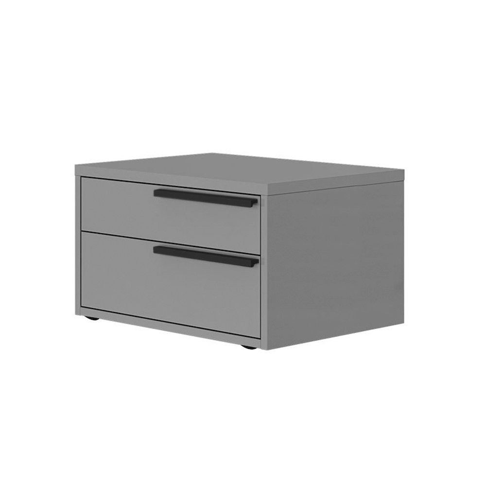 Carter Right Nightstand In Gray Matte