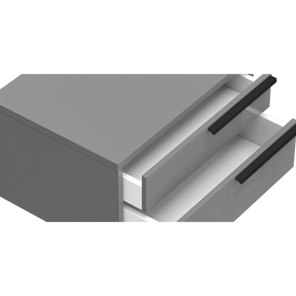 Carter Right Nightstand In Gray Matte