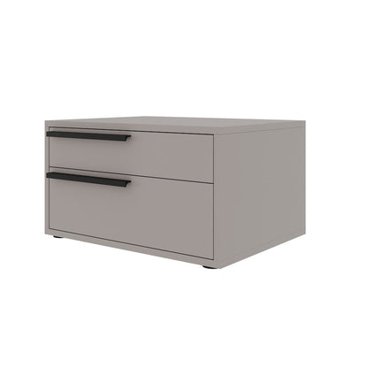 Carter Left Nightstand In Taupe Matte