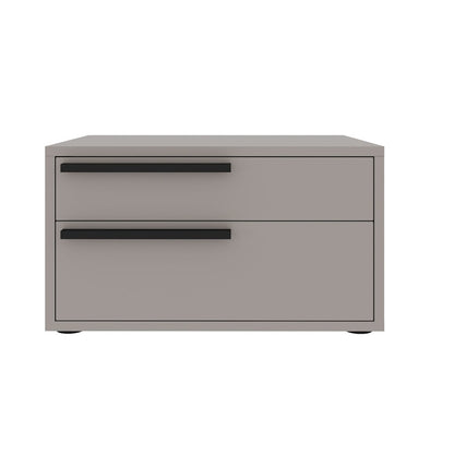 Carter Set 2 nightstand in taupe matte