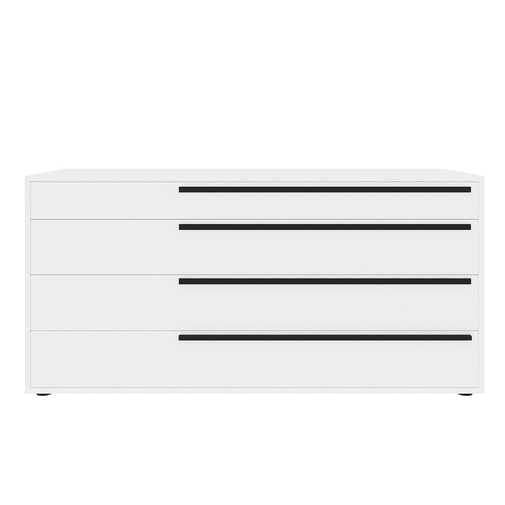 Carter Dresser In White High Gloss