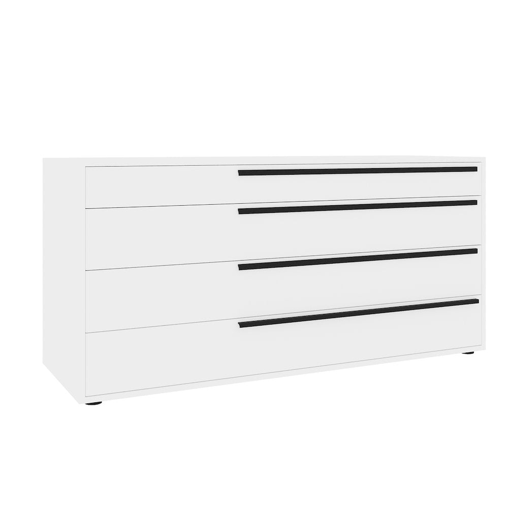 Carter Dresser In White High Gloss