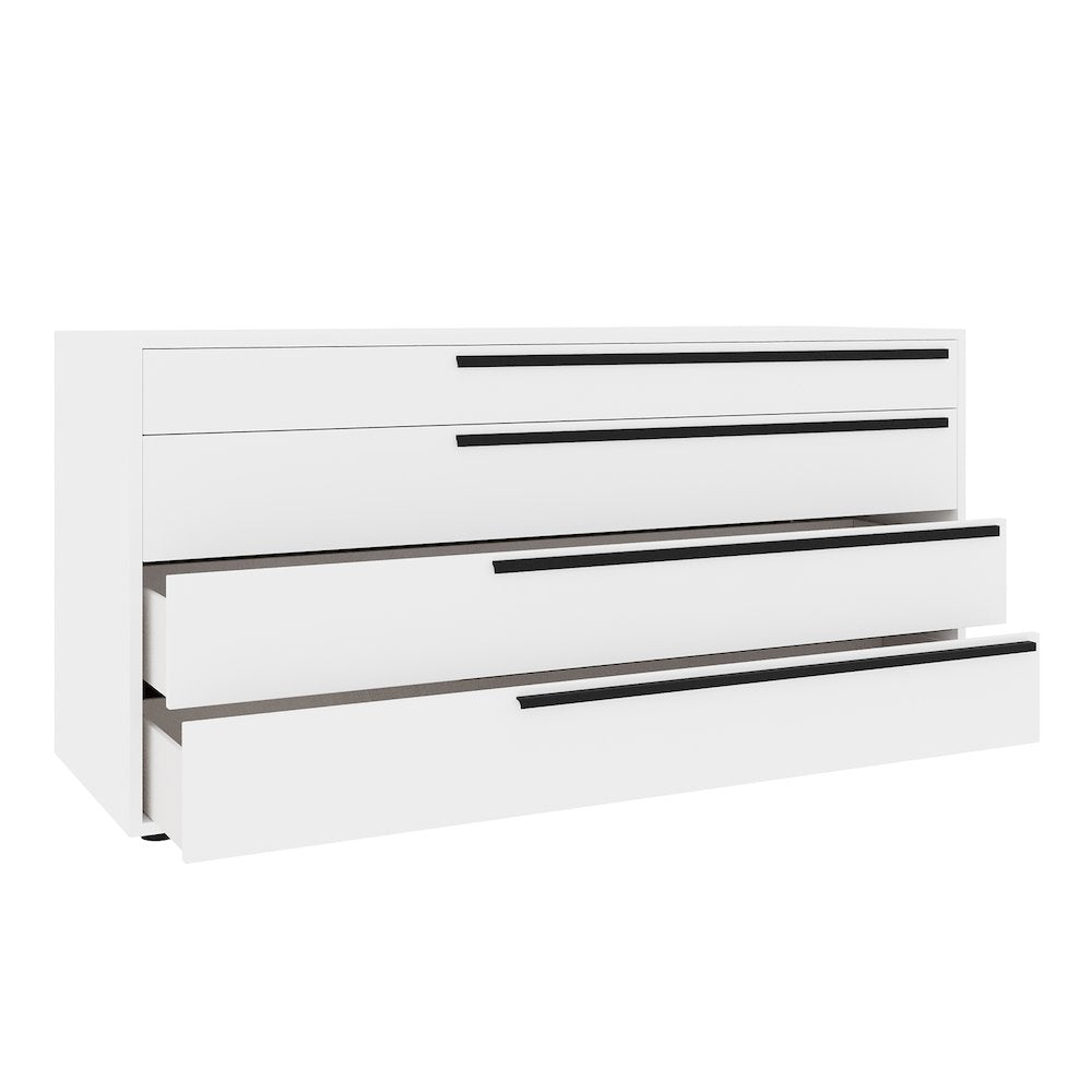 Carter Dresser In White High Gloss