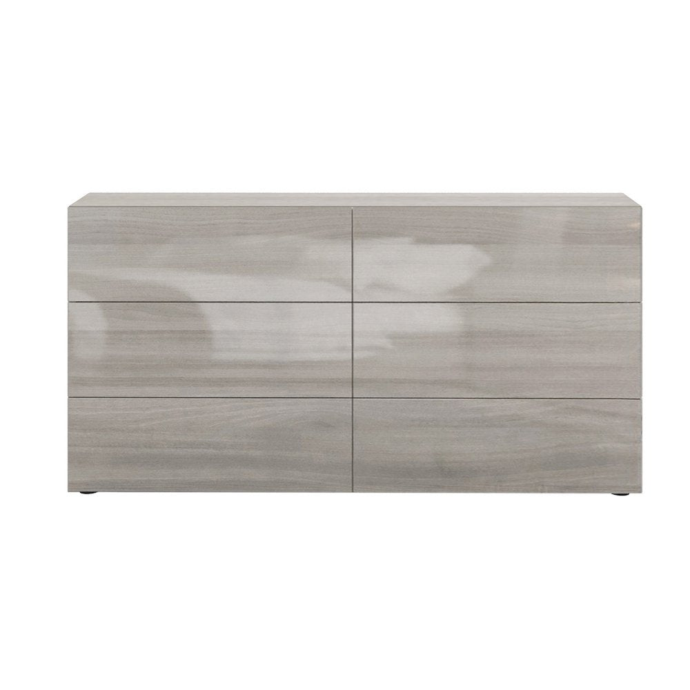 Ayla Dresser In Light Gray Oak High Gloss