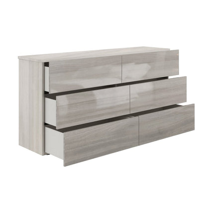 Ayla Dresser In Light Gray Oak High Gloss