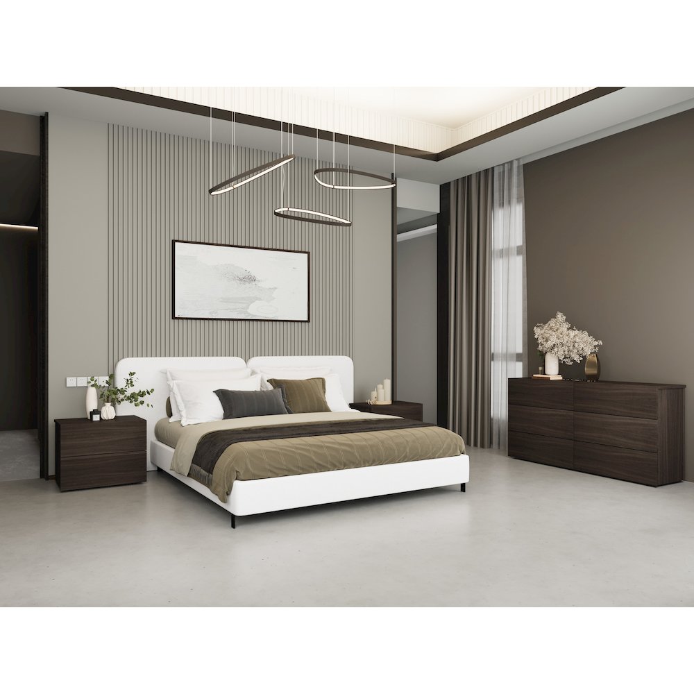 Ayla Nightstand In Dark Oak Melamine