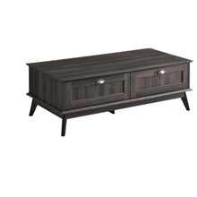 Newport Series Tall Center Coffee Table With Two Fully Extended Drawers