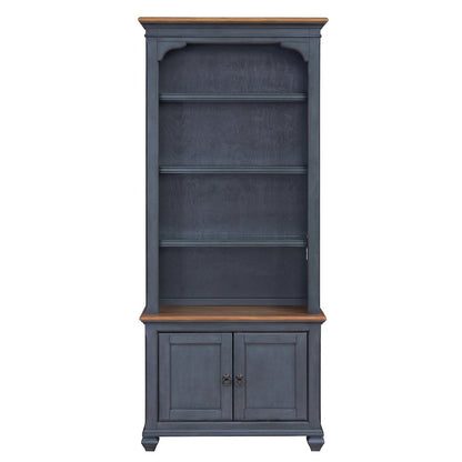 Americana 84" Farmhouse Bookcase with Storage & Display Lighting