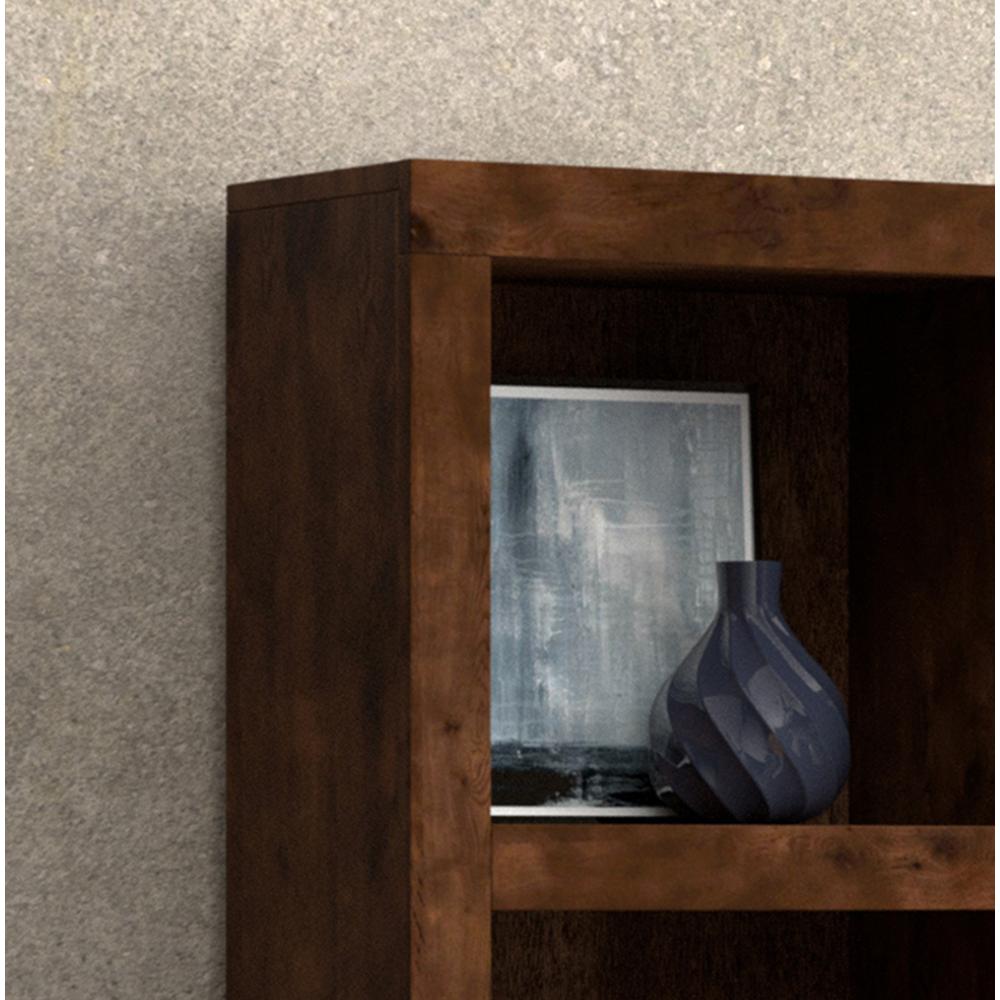 Sausalito 79" Farmhouse Bookcase with Open Shelves & Cubbies