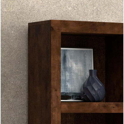 Sausalito 79" Farmhouse Bookcase with Open Shelves & Cubbies