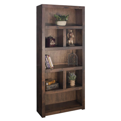 Sausalito 79" Farmhouse Bookcase with Open Shelves & Cubbies