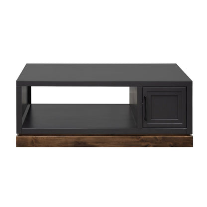 Nora 48" Coffee Table with Doors and Open Storage