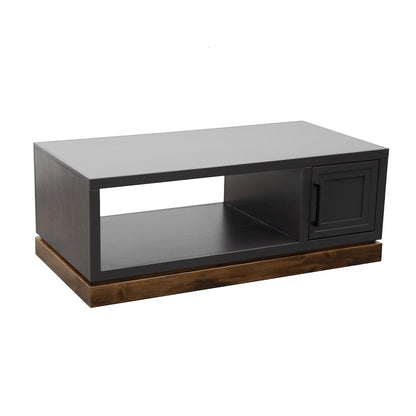 Nora 48" Coffee Table with Doors and Open Storage