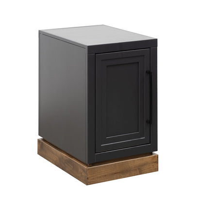 Nora Chair Side Table with Enclosed Storage