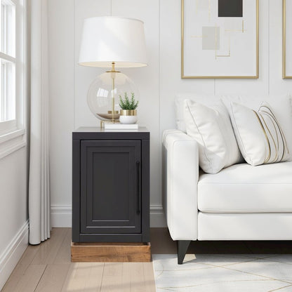 Nora Chair Side Table with Enclosed Storage