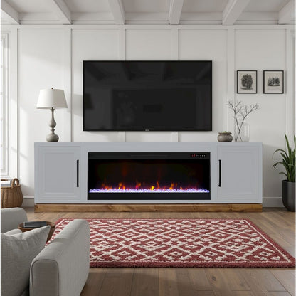 Nora 81" Fireplace TV Stand for TVs up to 90"