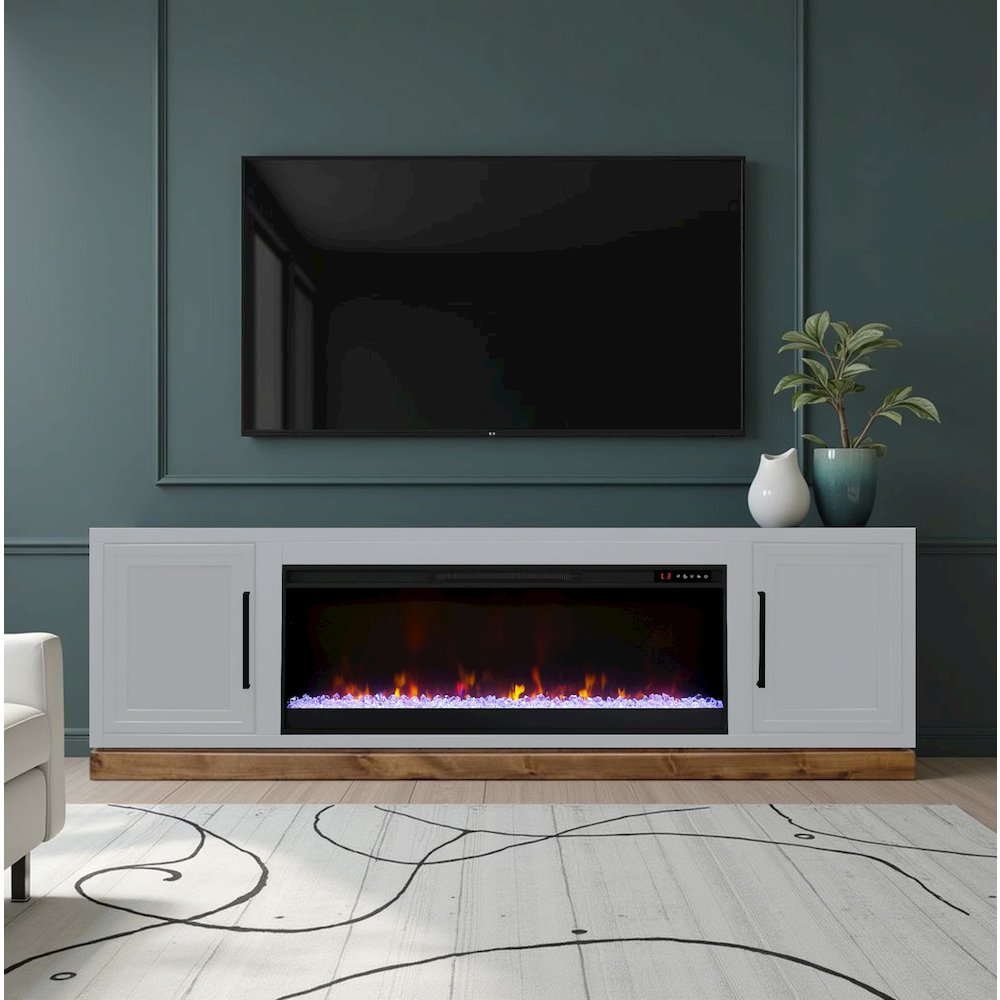 Nora 81" Fireplace TV Stand for TVs up to 90"