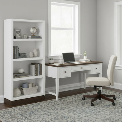 Nora 60" Bookcase with Four Open Shelves