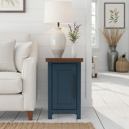 Nantucket 14" Farmhouse Chair Side Table with Storage
