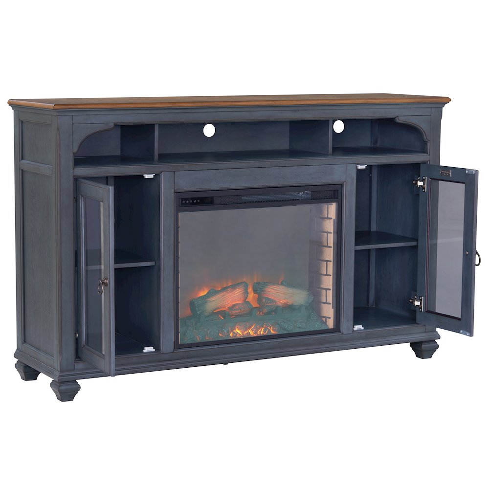 Americana 66" Farmhouse Fireplace TV Stand for TVs up to 75"
