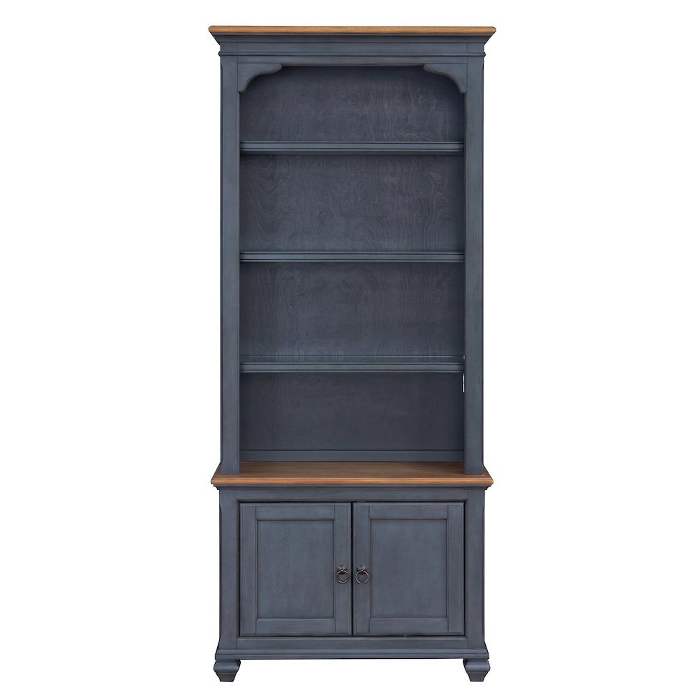 Americana 84" Farmhouse Bookcase with Storage & Display Lighting