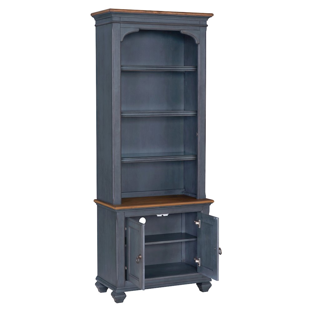 Americana 84" Farmhouse Bookcase with Storage & Display Lighting