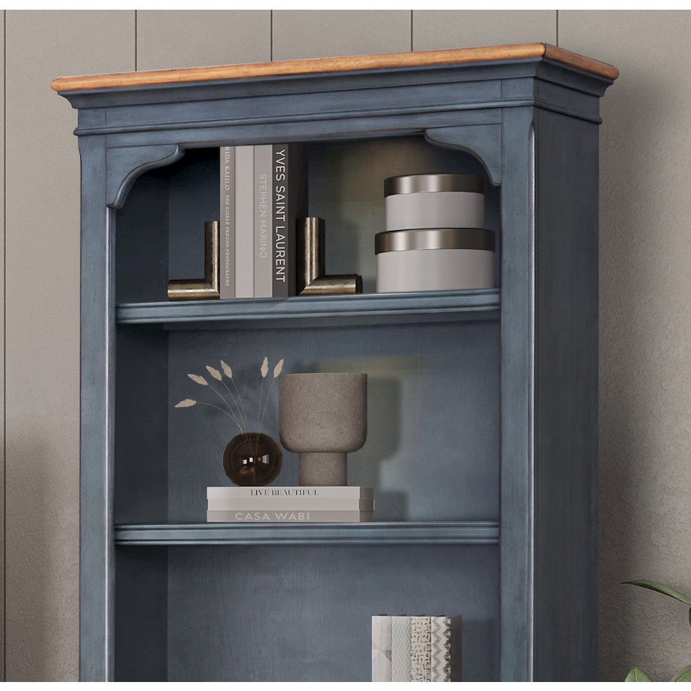 Americana 84" Farmhouse Bookcase with Storage & Display Lighting