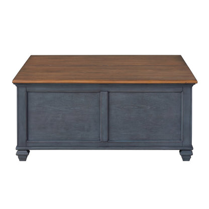 Americana 40" Farmhouse Lift-Top Coffee Table with Hidden Storage